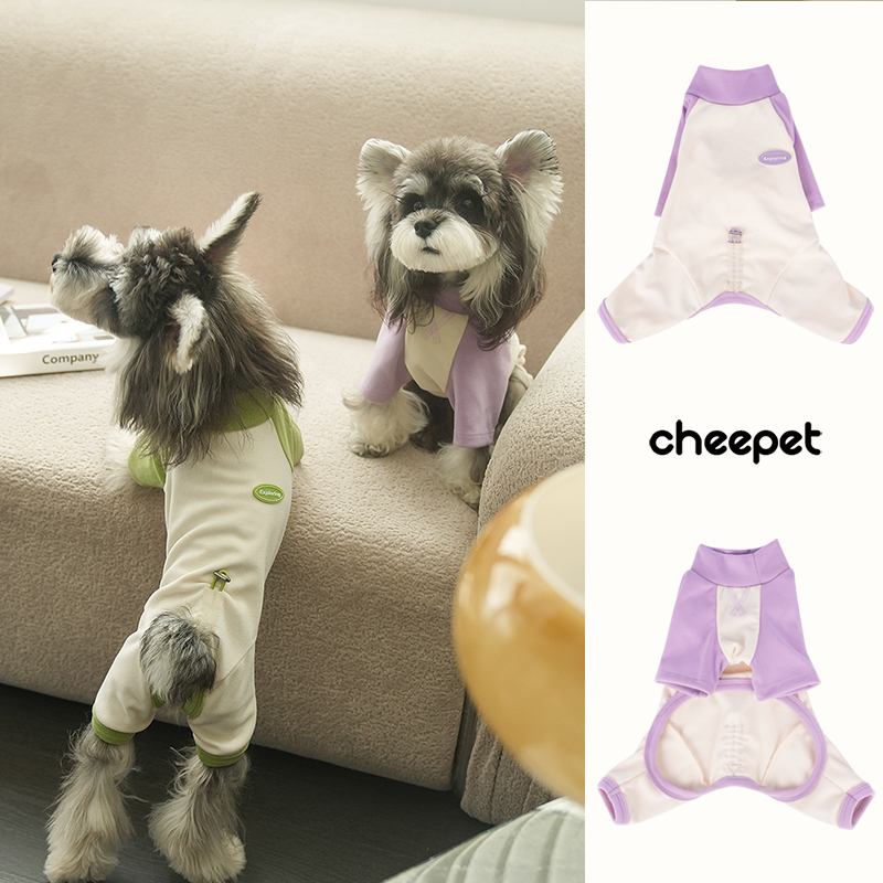 趣派狗狗内搭撞色四脚衣