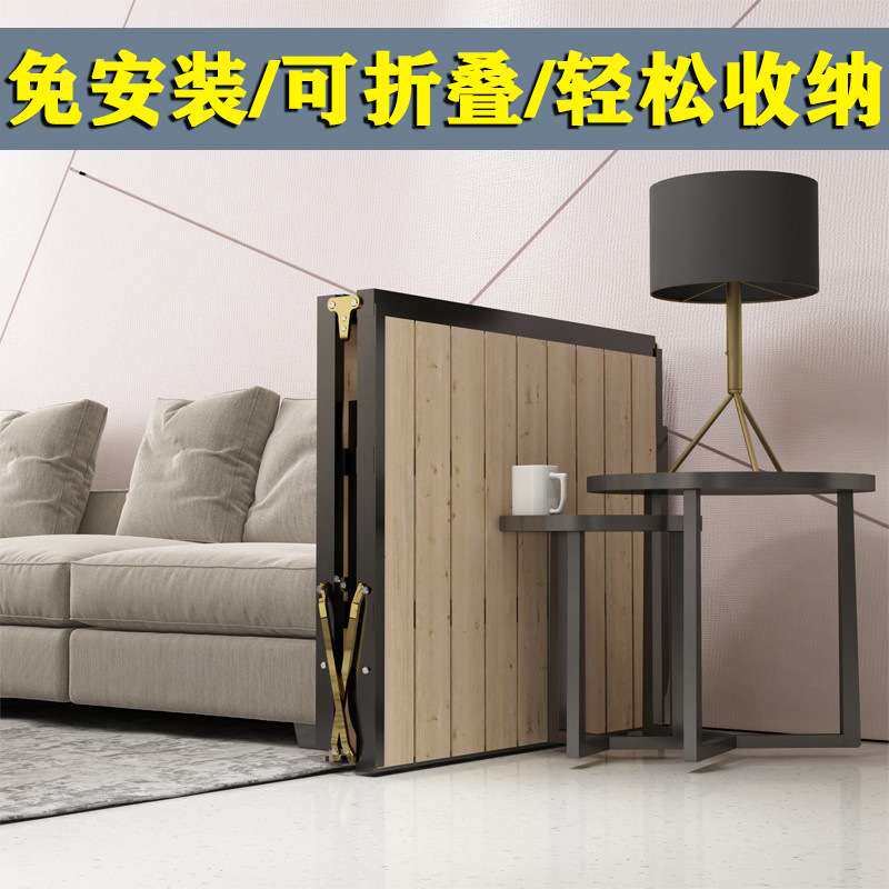 折叠床午休单人床木板双人小床加固硬板拼接金属铁艺床加粗加固