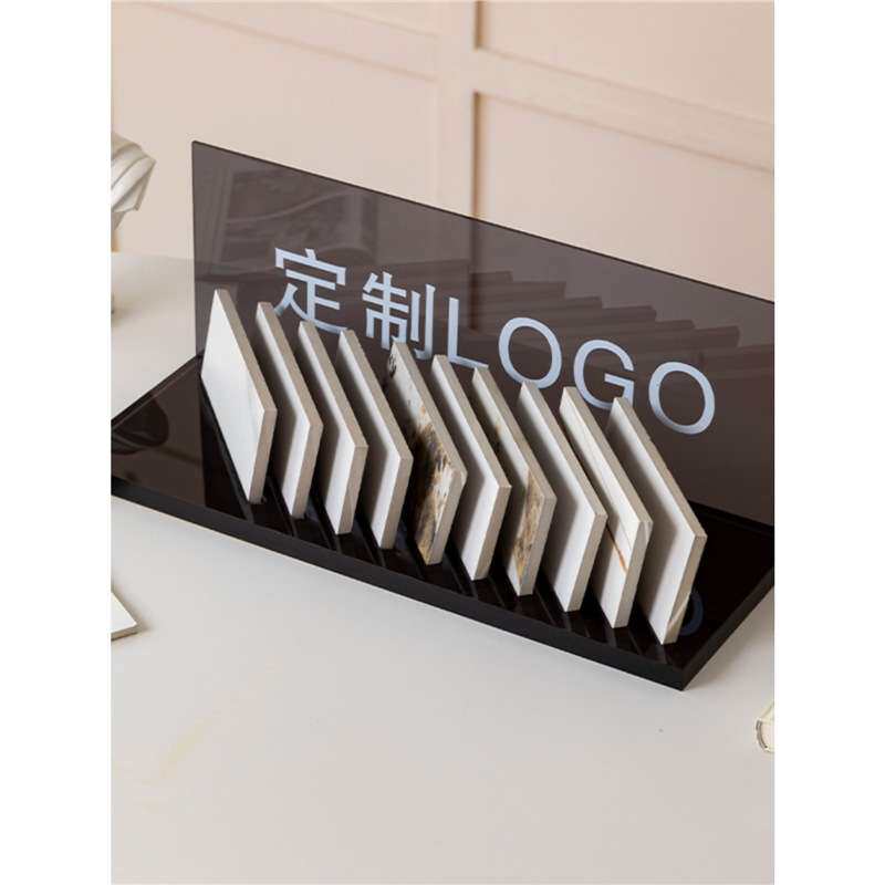 亚克力瓷砖展示架大理石材玻璃小样品岩板橱柜门板样块色板展架