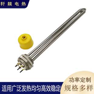 水箱电加热管法兰加热器油罐浸入式电加热器法兰集束式电热管