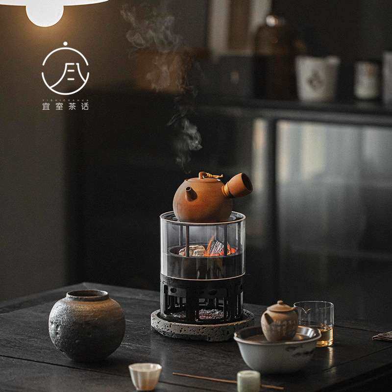 宜室茶话炉事可观围炉煮茶炉家用室内烧水碳炉烤炭炉火炉茶道配件