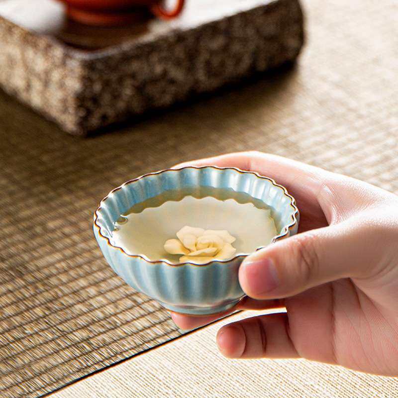 汝窑主人单杯女士专用个人杯品茗功夫陶瓷茶盏手工捏花开片茶杯子,玩具/童车/益智/积木/模型,遥控车升级件/零配件,淘宝优惠券,粉丝福利购,淘宝优惠卷