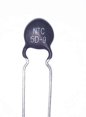 负温度热敏电阻NTC电阻5D-9 5R 3A黑色热敏电阻器 圆盘形电子