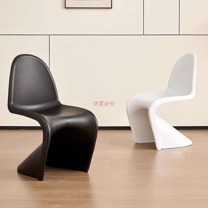 潘东椅餐椅网红潘通椅透明塑料椅子北欧家用简约现代靠背椅化妆凳图片