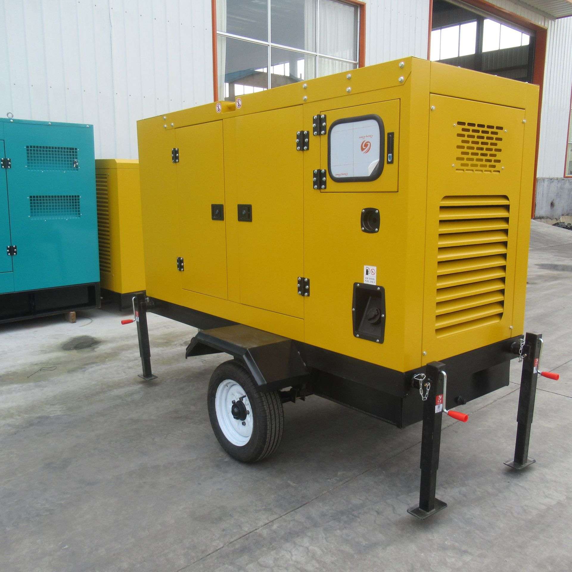 20kw/50kw/100kw/150kw柴油发电机组移动拖车野外户外使用