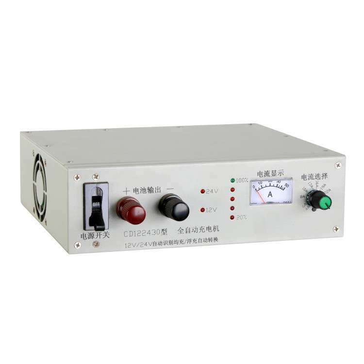 厂家直接供应12V/24V自动转换柴油发动机充电机开关型智能充电机