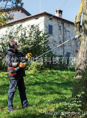 意大利欧玛原装进口高枝油锯果子修剪园林绿化汽油高枝锯高杆锯