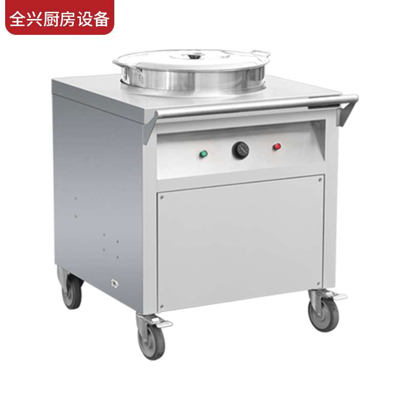 商用电保温汤桶车粥锅暖汤炉煲粥可移动暖汤快餐台米饭保温车