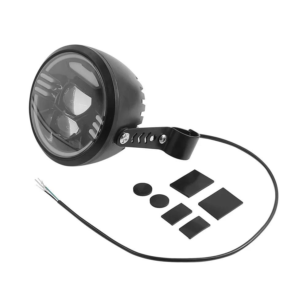 12V-48V LED前照灯防水超级大灯适用电动自行车远/近光手电筒配件