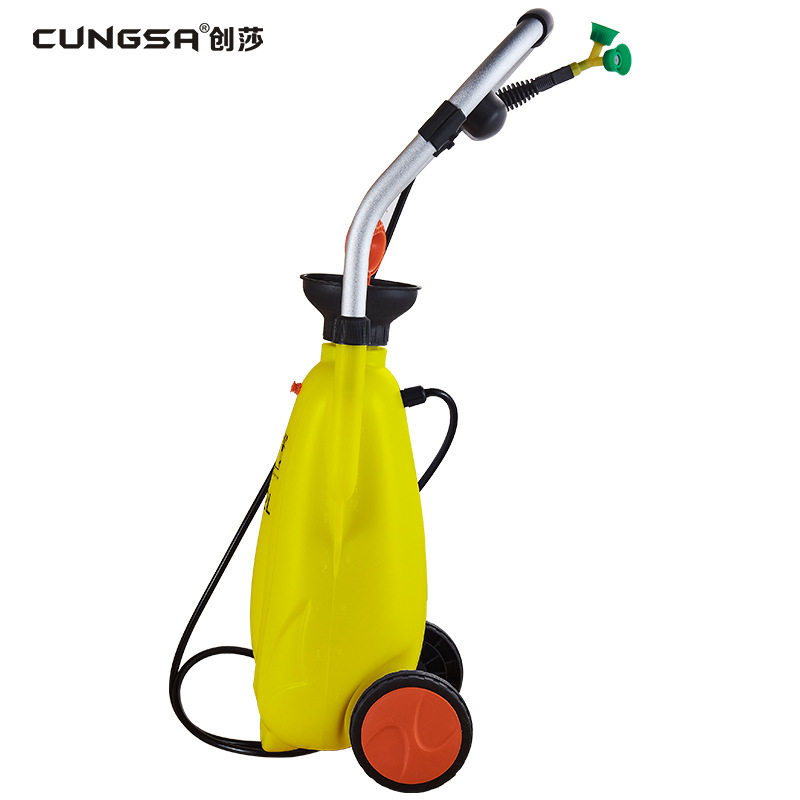 创莎推车式便携式移动洗眼器复合式紧急冲淋洗眼器12L