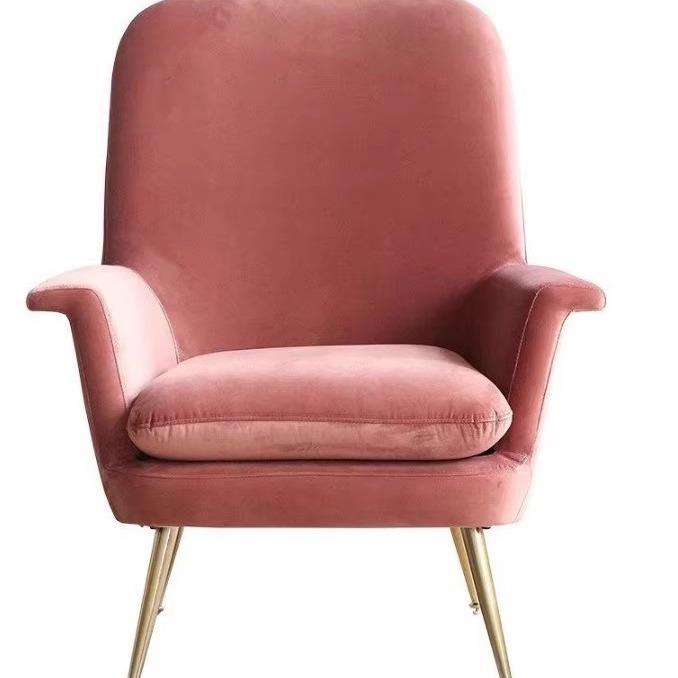 北欧后现代简约休闲咖啡厅酒店布艺单人椅设计师样板间工作室单椅