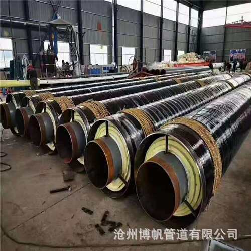 钢套钢蒸汽保温钢管厂家 350°高温高压力钢套钢蒸汽管道焊接