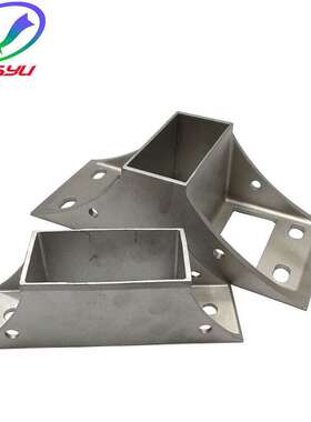 供应竞铭电镀线配件PTH线不锈钢立柱底梁衔接座方通座