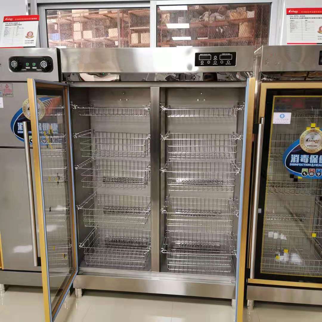 高温光波消毒柜 商用单/双门高温餐具消毒柜 光波管定时控温消毒
