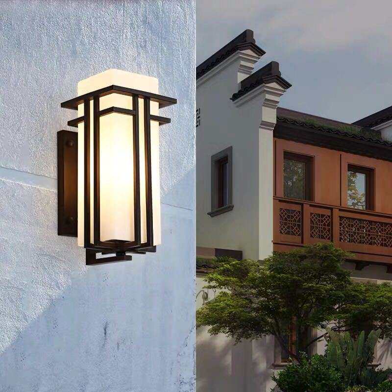 新中式户外壁灯现代简约室外壁灯防水庭院灯走廊过道阳台灯露台灯