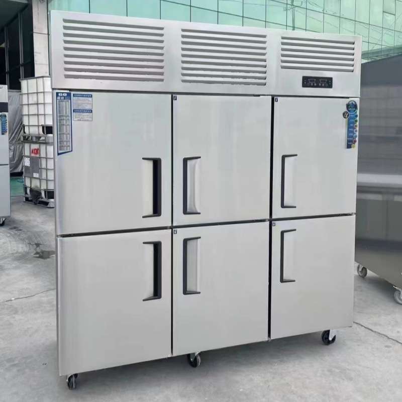 四开门冷柜六开门冷藏冷冻双温柜玻璃门保鲜柜商用大容量冰箱冰柜