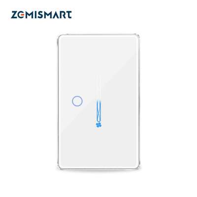 Zigbee零火智能一路滑条风扇灯开关1带滑动控制风扇