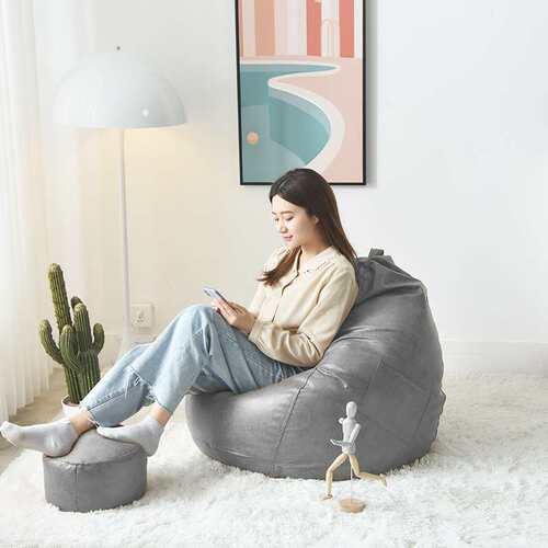 beanbag cover免洗单人布艺沙发 懒人沙发豆袋榻榻米卧室阳台制定