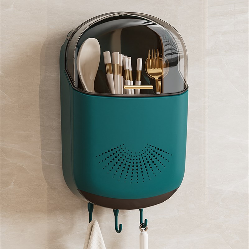 新款筷子收纳盒壁挂式家用筷子筒厨房快子勺子置物架筷篓筷笼傅佥