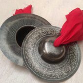 铜钹小镲 手工雕刻镲 戏曲 京镲 镲 水印花专用精工小青铜青京镲