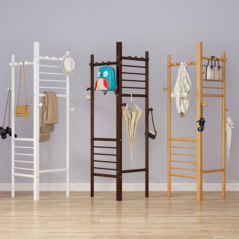 转角落地衣帽架简约现代卧室简易三角挂衣架白色墙角架Z子置物挂