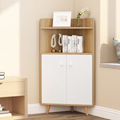 拐角客厅墙角柜现代简约酒柜靠墙储物橱柜转角柜餐厅三角柜置物架