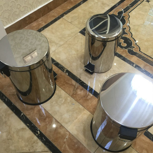 不锈钢脚踏静音垃圾m桶时尚创意厨房客厅大号家用带盖礼品定制log