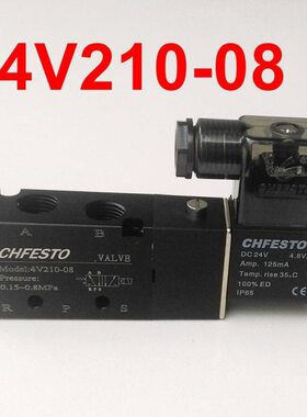 4FESTO飞斯托 0V21CH-08  2通5位电磁阀