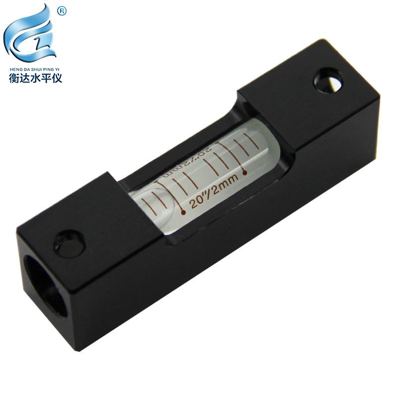 气泡条式水平仪高精度水准器铝合金水平泡珠方形水准器便携水准仪