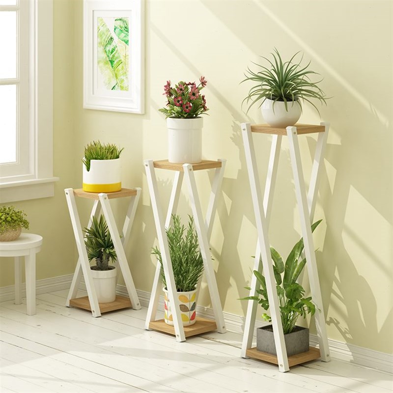 室内物架吊篮花盆架木质装饰绿植铁艺花架客厅落地绿萝Z子爬藤阳