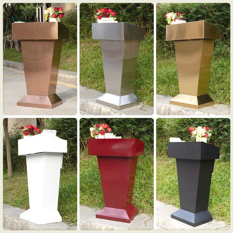 不锈钢讲台保安户外物业咨 咨询演讲D台门店迎宾接待主持小型烤漆