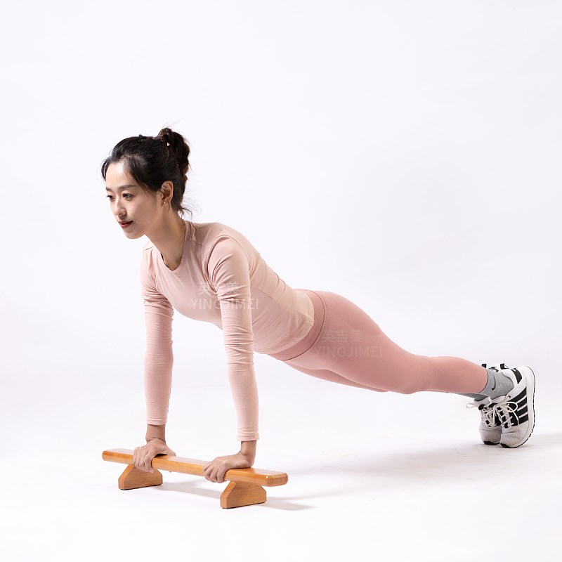 包邮俯卧撑俄式挺身架木质单双杠倒立架练习实木制俄挺俯卧撑支架