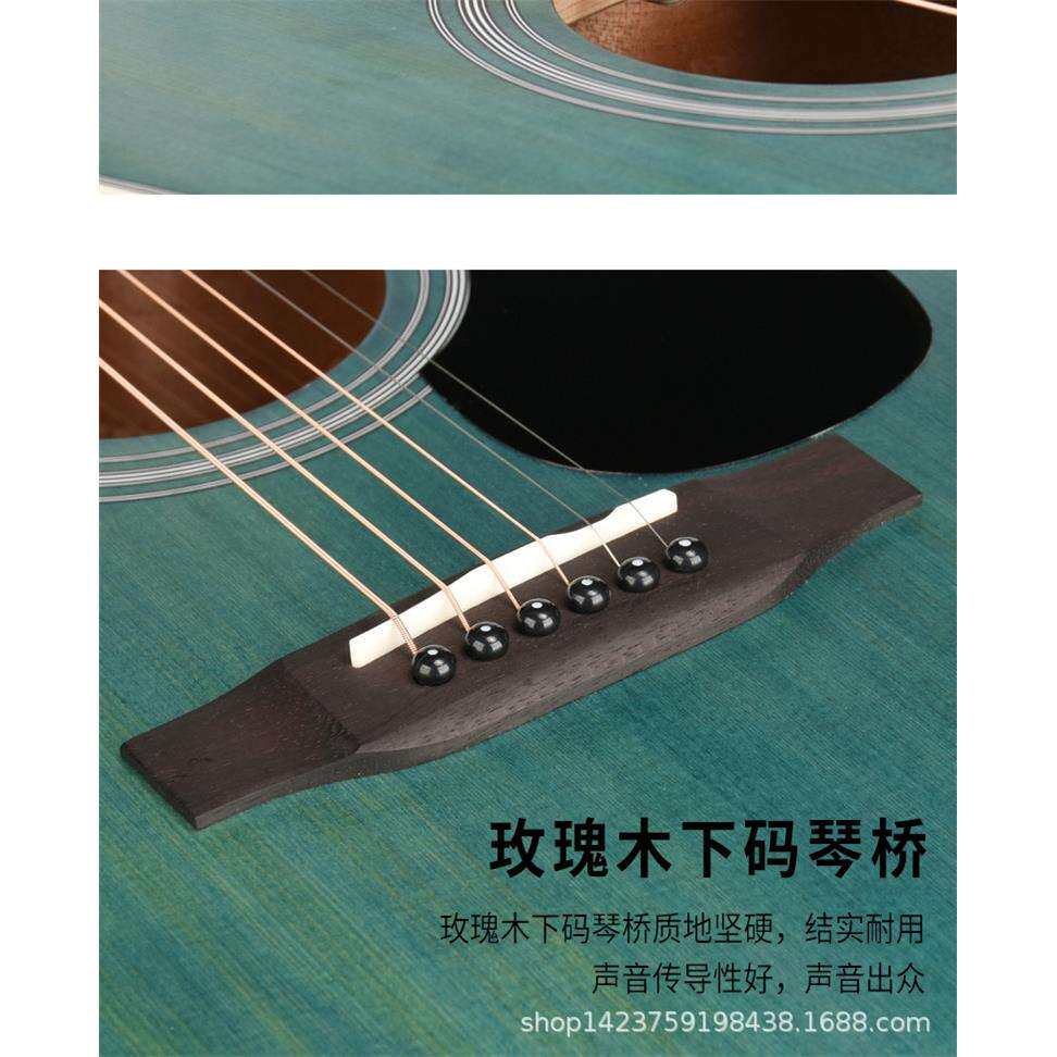 guitarist吉他40寸41寸云杉面单吉它指板雕花民谣木吉他演出jita