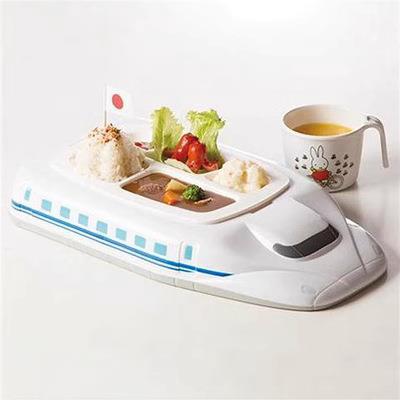 新干线凉面机流水素面机儿童餐盘餐盒分隔盘造型饭盒面线机