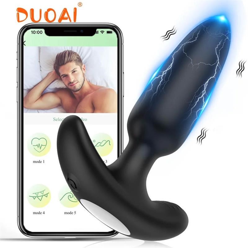 New Vibdrating Butt Plug Bluetooth Anal Vibrator for Couple