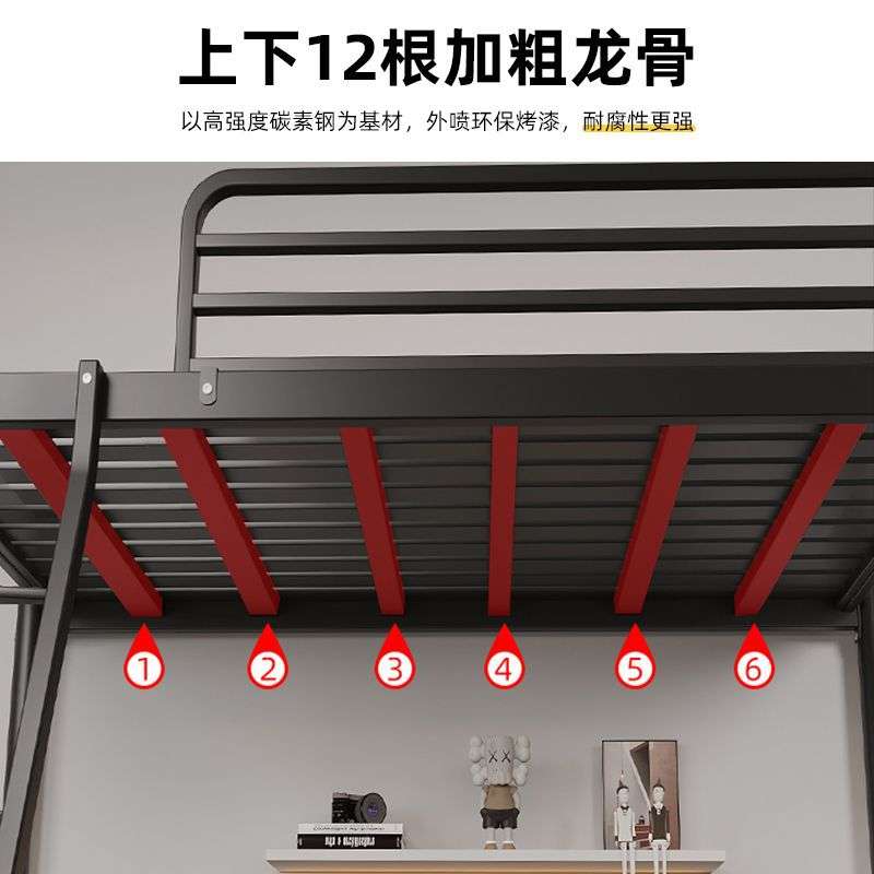 铁艺上下铺子母床双人双层床儿童学生宿舍高低床成人床家用铁架床