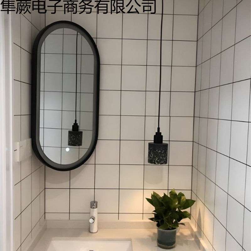 卫生间转角风水墙角挂镜壁挂可旋转浴室镜洗手间侧边悬挂斜角镜子