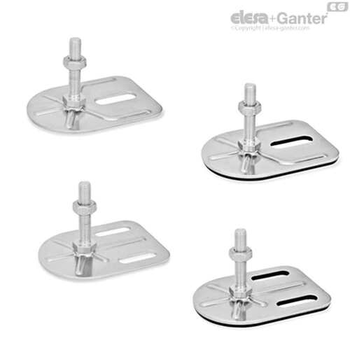 Elesa Ganter伊莉莎冈特 GN 43-矩形 水平支脚 带不带螺母(2)