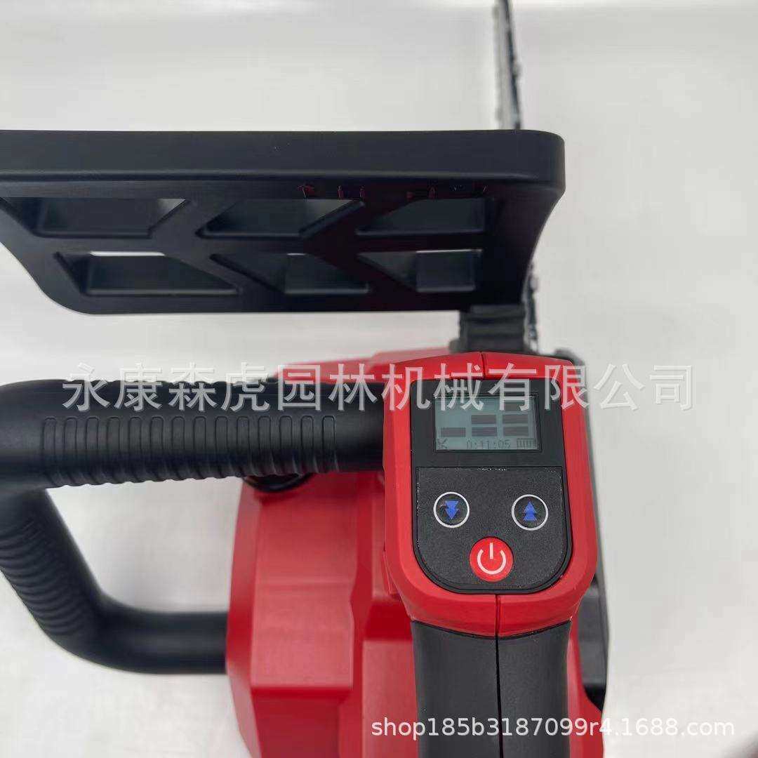 锂电链锯充电链锯8寸单手锯伐木锯迷你小电锯果树修枝锯户外电锯