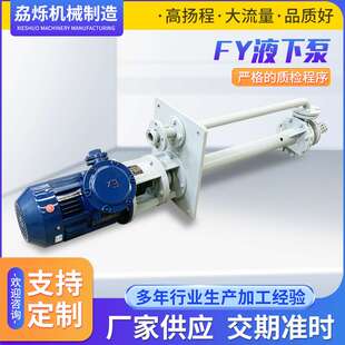 FY型不锈钢液下泵耐腐耐磨耐高温耐腐蚀液下泵耐酸液下立式化工泵