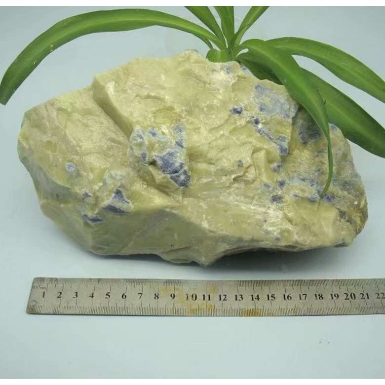 246号青田石蓝带蓝花冻原石石料3.2公斤摆件假山料金石篆刻寿山石