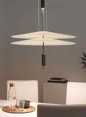 意大利火烈鸟飞碟吊灯现代简约展厅书房别墅餐厅吧台亚克力led灯