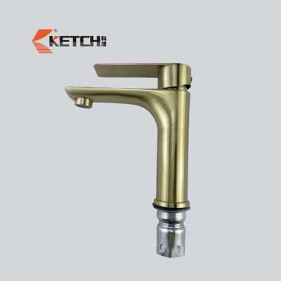 Wholesale Stainless Steel 304 Basin Taps PVD Bathroom Mixer