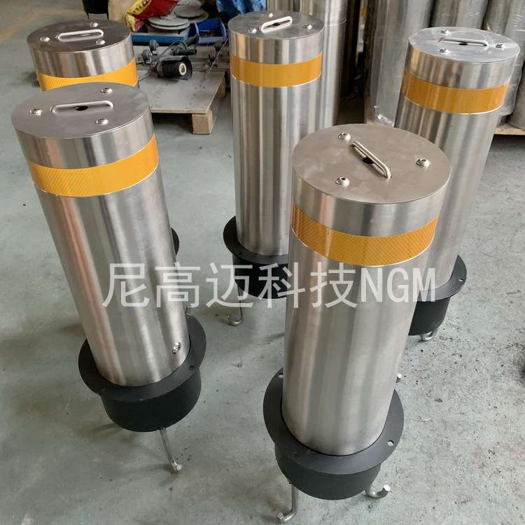 移动式可拆卸304不锈钢活动路障柱防撞柱地桩地柱路桩工厂学校用