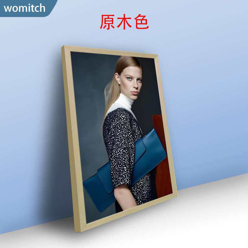 21.5寸27寸32寸高清画框广告机实木边框广告展示牌壁挂吊挂式画框