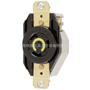 125V Hubbell HBL2310 20A Receptacle Industrial Flush