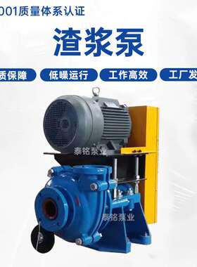 分数渣浆泵 6/4-AH渣浆泵 卧式尾矿抽沙泵 输送杂质泵专用泥浆泵