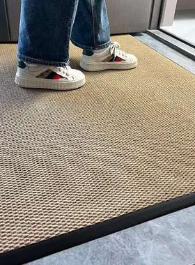 黄色入户门防滑地垫高级户外门垫门外脚垫家用门口金色室外地毯