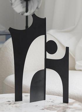 极简创意抽象雕塑摆件现代简约样板间艺术设计客厅书柜桌面装饰品