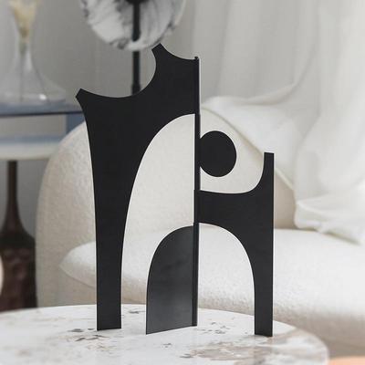 极简创意抽象雕塑摆件现代简约样板间艺术设计客厅书柜桌面装饰品